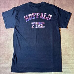 Buffalo Fire Department T Shirt Tee Navy Blue Men’s Medium Buffalo Bills Mafia